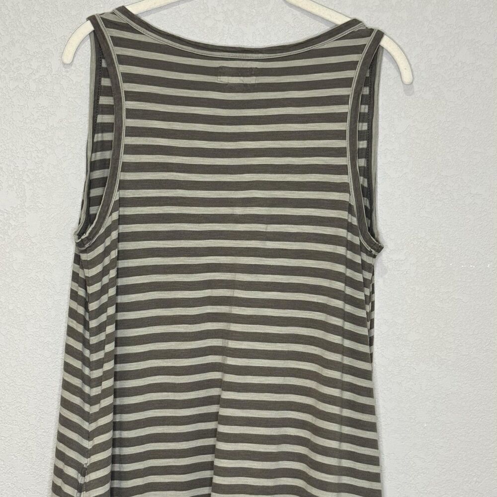 Pact Dress Womens Medium Striped Sleeveless V Neck Organic Cotton Pockets Casual - Picture 8 of 10